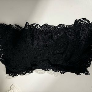 Black Venus Strapless Bralette Small